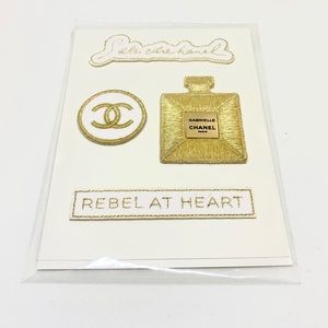 Chanel embroidered sticker patches